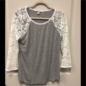 41 Hawthorn grey with lace raglan